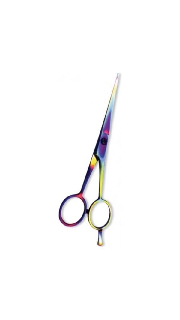 Rainbow Professional Hair Scissors – Sharp Stainless Steel Barber Shears with Ergonomic Design