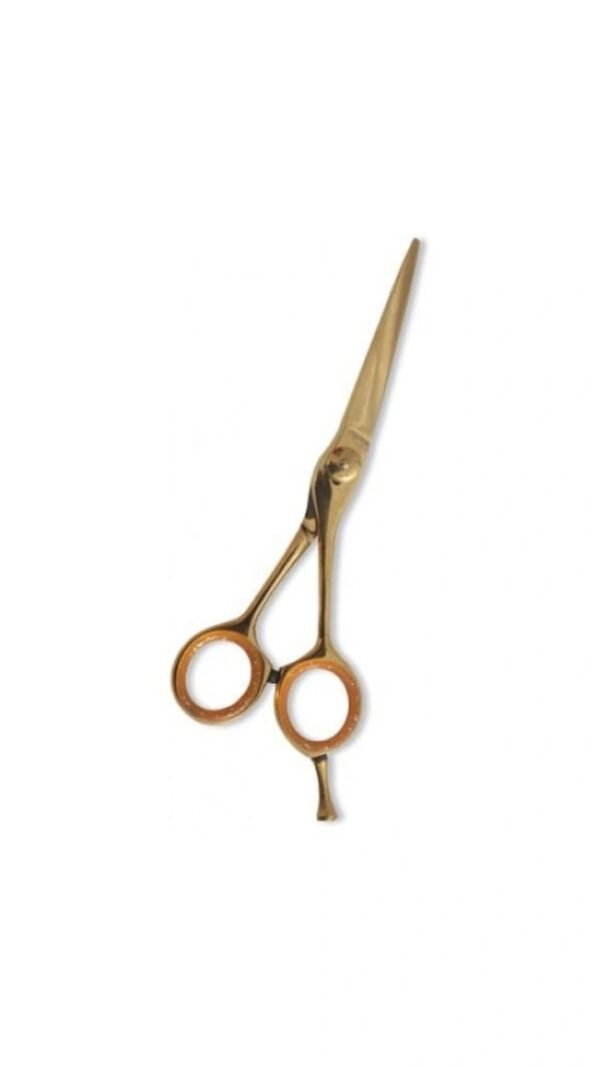 Professional Hair Cutting Scissor - Gold Finish for barbers & home use